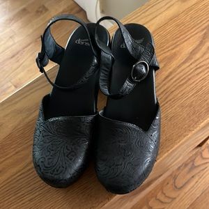 Black Dansko Mary Jane clogs